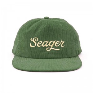 Крышки логотипов вышивки Cordured 5 Panel.