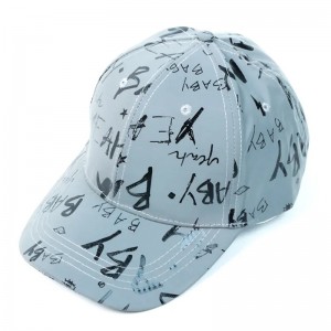 Низкий MOQ дешевый пользовательский популярный неструктурированные бейсбольные шляпы темно -серые отражающие шляпы бейсболка для человека