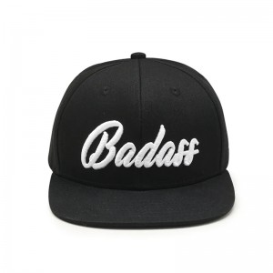 OEM Design Flat Brim 6 Panel Custom 3D -вышивка логотип Hip Hop Cap Snapback Hat для мужчин