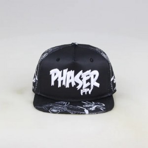 Оптовая мода Flat Flat Brim Sublimation Printed 5 Панель пользовательские шапки и шляпы